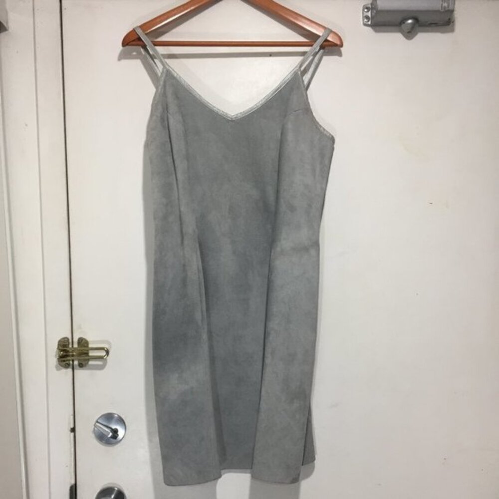 VINTAGE DANIER SUEDE LEATHER MIDI DRESSES SIZE M